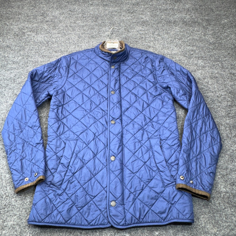 Peter Millar Jacket Mens XS Blue Quilted Dunhill Links Championship Golf Coat RL